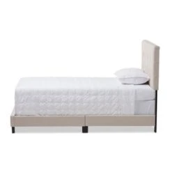 Taylor & Olive Tuxbury Upholstered Twin Platform Bed - Beige -Furniture Kids Store 0581aa85 0d8c 4375 8eeb af488f5c8c0e