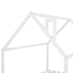 Merax Full Size House Bed Frame With Fence - White -Furniture Kids Store 06c6ba6f 08b3 4ec2 96eb 07cc22b4c14e