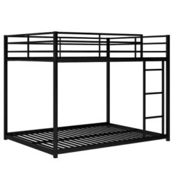 Nestfair Full Over Full Metal Bunk Bed - Black -Furniture Kids Store 08e83a4f 26c4 483a b38b 6e796acff67d