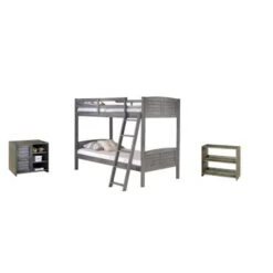 Twin Over Twin Bunk With Case Goods - Bunk, 2 Drawer Chest, Bookcase, Small Bookcase -Furniture Kids Store 0b72442d afa6 4765 99d5 f8af90045c5f