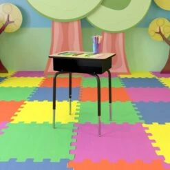 5 Pack Student Desks With Open Front Metal Book Boxes - School Desk - 24"W X 18"D X 22.25" - 31.25"H - Natural