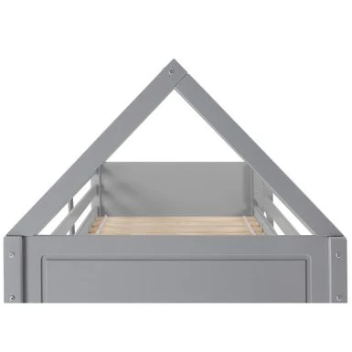 Gloria Twin Over Twin House Bunk Bed - White 11 Gloria Twin Over Twin House Bunk Bed - White - Image 9