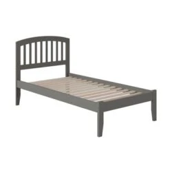 Richmond Twin XL Platform Bed With Open Foot Board In Grey - Grey - Twin XL