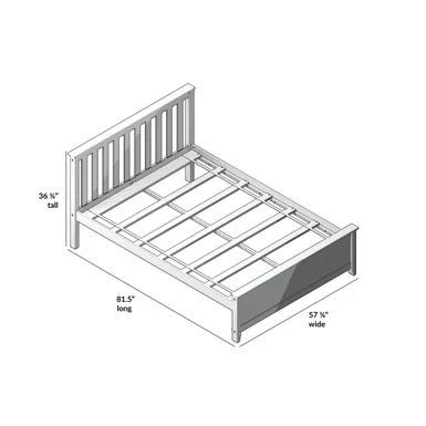 Max And Lily Full Size Platform Bed - White 11 Max And Lily Full Size Platform Bed - White - Image 9