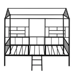 Nestfair Twin Size Metal House Bed Frame With Slatted Support - White -Furniture Kids Store 1800d02a 5e8e 4eb9 9638 e1dfdea85c00