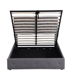 Nestfair Full Size Upholstered Platform Bed With A Hydraulic Storage System - Grey -Furniture Kids Store 19115ba2 35dd 42d8 a618 a93c45f533e9