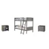 Twin Over Twin Bunk With Case Goods - Bunk With 3 Drawer Chest And 2 Drawer Chest