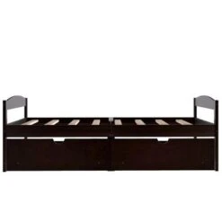 Nestfair Twin Size Platform Bed With 2-Drawers - White -Furniture Kids Store 1b7d24ea d8d7 4d93 bfdc b088670b7d7b