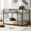 Nestfair Full Over Full Metal Bunk Bed - Black -Furniture Kids Store 260c5af4 b17c 444e afa9 2b855da98f6d