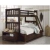 Hillsdale Highlands Harper Twin Over Full Bunk With Trundle, Espresso -Furniture Kids Store 28629b43 b95e 4bf5 8d03 86197ef4faac