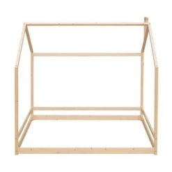 Merax Wood House Bed - Grey - Full -Furniture Kids Store 29c42b91 be84 44fc abc0 a805d044b09c