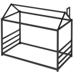 Nestfair Twin Size House Platform Bed With Roof - Black -Furniture Kids Store 2a1368c1 3e65 4aee b67a 749b41166f0d