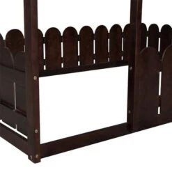 Merax Full Size House Bed Frame With Fence - White -Furniture Kids Store 2c9df37f f947 4bea 92f3 6c23c3e120f3