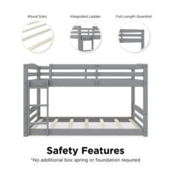 Avenue Greene Nola Full-Over-Full Floor Bunk Bed - Mocha - Full -Furniture Kids Store 2e4e47a2 b0e0 43f5 b8c3 6583e22f55ab