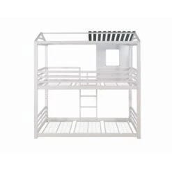 Coaster Furniture Belton White House-themed Twin Over Twin Bunk Bed - White - Twin -Furniture Kids Store 32b65f06 585e 4216 9831 3e61b0ab5339