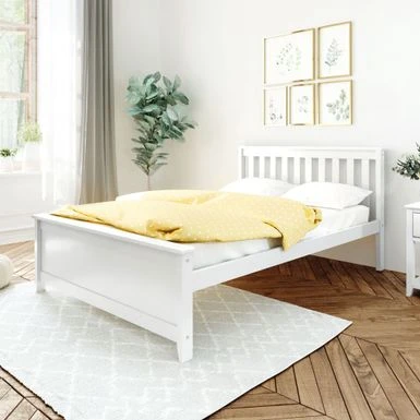 Max And Lily Full Size Platform Bed - White 4 Max And Lily Full Size Platform Bed - White - Image 2