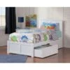 Madison Twin Platform Bed With Footboard And 2 Drawers In White - White - Twin -Furniture Kids Store 3c95239c 84c1 4aef b3f7 8861c033d3a4