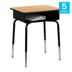 5 Pack Student Desks With Open Front Metal Book Boxes - School Desk - 24"W X 18"D X 22.25" - 31.25"H - Gray 23 5 Pack Student Desks With Open Front Metal Book Boxes - School Desk - 24"W X 18"D X 22.25" - 31.25"H - Gray -Furniture Kids Store 40c3408b d2cc 428f a9a3 5281f4036648