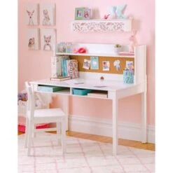 Martha Stewart Kid's Desk With Hutch And Chair - Grey -Furniture Kids Store 458a35bf b96c 4bb5 921c 728aa7ef14e5