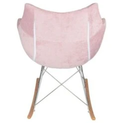 LeisureMod Willow Velvet Eiffel Base Rocking Armchair - Cedar Brown -Furniture Kids Store 481eb5c9 709b 4439 a6b1 8c3784d08bb6