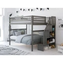 Woodland Staircase Bunk Bed In Grey - Twin Over Full 23 Woodland Staircase Bunk Bed In Grey - Twin Over Full -Furniture Kids Store 4af1d31b b53c 4689 b0b2 ad0f373bc238