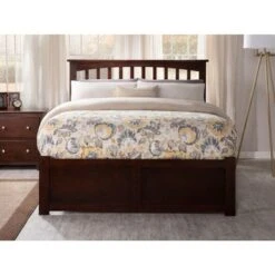 Mission Full Platform Bed With Footboard And Twin Trundle In Walnut - Brown - Full 12 Mission Full Platform Bed With Footboard And Twin Trundle In Walnut - Brown - Full -Furniture Kids Store 4b511ac9 960c 4a81 8c42 397aba5e213e