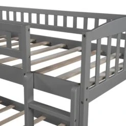 Stairway Twin Over Twin Bunk Bed With Two Drawers And Slide - Grey -Furniture Kids Store 4d9fd553 4f90 439f 9e1e 1e3fa0ff2768