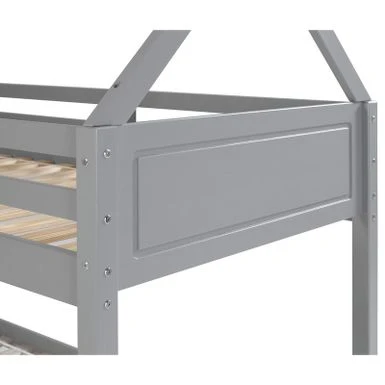 Gloria Twin Over Twin House Bunk Bed - White 9 Gloria Twin Over Twin House Bunk Bed - White - Image 7
