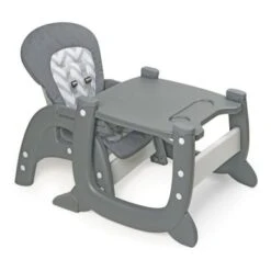 Badger Basket Envee II Baby High Chair With Playtable Conversion - Pink/White -Furniture Kids Store 56d403c5 1bf3 452a 8c68 46752f292568