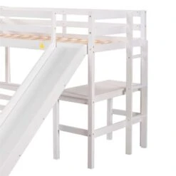 Merax L-shaped Twin Over Full Bunk Bed With Twin Size Loft Bed, Desk, Slide - Espresso 22 Merax L-shaped Twin Over Full Bunk Bed With Twin Size Loft Bed, Desk, Slide - Espresso -Furniture Kids Store 57ead0ec 4666 41c5 ae1f 8afbf0f8bfe5