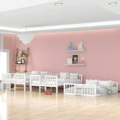 Nestfair Full-Over-Full Triple Bed With Guardrails And Slide - Grey -Furniture Kids Store 5b0a0210 b9fe 43f8 bdaa 14b905848255