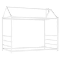 Nestfair Twin Size House Platform Bed With Roof - Black -Furniture Kids Store 6ea244c7 ca1b 45e6 8ae5 a7f06c3eb984