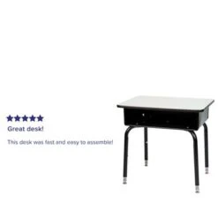 5 Pack Student Desks With Open Front Metal Book Boxes - School Desk - 24"W X 18"D X 22.25" - 31.25"H - Gray 32 5 Pack Student Desks With Open Front Metal Book Boxes - School Desk - 24"W X 18"D X 22.25" - 31.25"H - Gray -Furniture Kids Store 7068fe16 e697 40a8 8024 fea9b7be9d6d