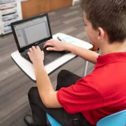 Luxor All-In-One Student Desk And Chair - Blue/Multi -Furniture Kids Store 709760b1 1859 4c22 8926 5f2829edec5b