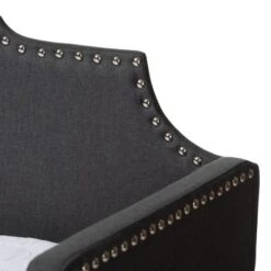 Baxton Studio Contemporary Twin Size Daybed With Roll Out Trundle Guest Bed - Grey -Furniture Kids Store 72ad7b14 e6e6 4ae1 9ce1 faa74651d389