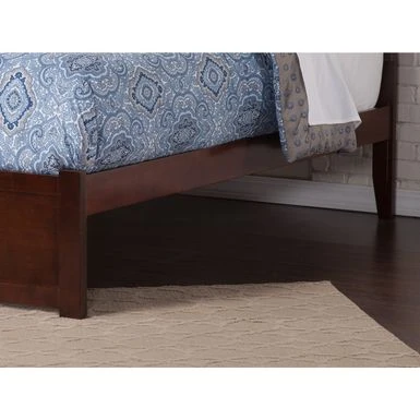 Mission Full Platform Bed With Footboard And Twin Trundle In Walnut - Brown - Full 8 Mission Full Platform Bed With Footboard And Twin Trundle In Walnut - Brown - Full - Image 6