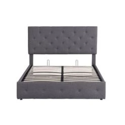 Nestfair Full Size Upholstered Platform Bed With A Hydraulic Storage System - Grey -Furniture Kids Store 785babbe 7500 4713 bf14 4cfe3b64f33a