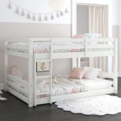 Avenue Greene Nola Full-Over-Full Floor Bunk Bed - Mocha - Full -Furniture Kids Store 79d7d2be ad86 443f a05b a94f9298d09e