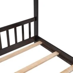 Nestfair House Bed Wood Bed For Kids - Espresso - Twin -Furniture Kids Store 7cdd03f7 4f67 40ad a7a1 45251fcd6fd3