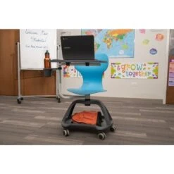 Luxor All-In-One Student Desk And Chair - Blue/Multi -Furniture Kids Store 7e7b2573 dcf9 4fbd a865 9ecb11db8c86