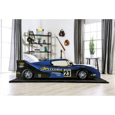 Buckner Mordern Race Car Design Youth Platform Bed By Furniture Of America - Red 4 Buckner Mordern Race Car Design Youth Platform Bed By Furniture Of America - Red - Image 2