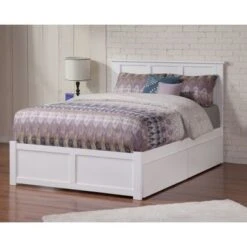 Madison Full Platform Bed With Footboard And 2 Drawers In White - White - Full 12 Madison Full Platform Bed With Footboard And 2 Drawers In White - White - Full -Furniture Kids Store 83b11934 4500 4683 8322 dff69f4efe3a