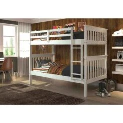 Donco Kids Mission Twin/ Twin Bunk Bed - Brown -Furniture Kids Store 8a4753e8 0351 4161 a199 6e33f8babb66