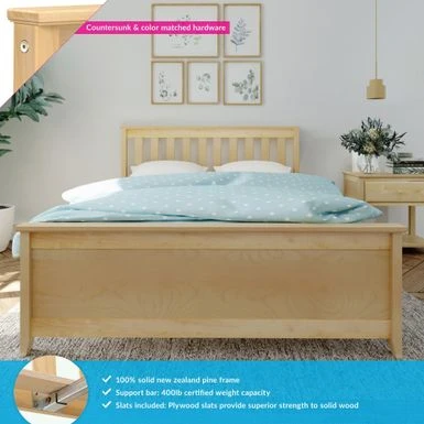 Max And Lily Full Size Platform Bed - White 19 Max And Lily Full Size Platform Bed - White - Image 17