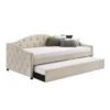 Upholstered Twin Daybed With Trundle - Beige 1 Upholstered Twin Daybed With Trundle - Beige -Furniture Kids Store 8d8d4bdb bcac 4a96 a13f 1b0ee09f8186