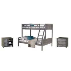 Twin Over Full Bunk With Case Goods - Bunk, 3 Drawer Chest, 2 Drawer Chest,Bookcase -Furniture Kids Store 8da44ee3 ee04 4072 83c3 4ac3b427f2d5