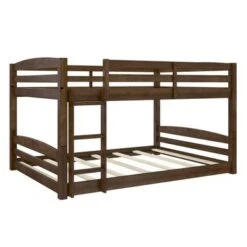 Avenue Greene Nola Full-Over-Full Floor Bunk Bed - Mocha - Full