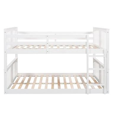 Nestfair Full Over Full Bunk Bed With Ladder - White 15 Nestfair Full Over Full Bunk Bed With Ladder - White - Image 13