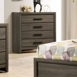Aury Transitional Grey Upholstered Tufted 6-piece Panel Bedroom Set By Furniture Of America - Twin -Furniture Kids Store 986fb725 fb0b 4fbd a6c5 ad269eb725e1