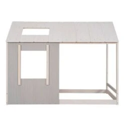 Merax Twin Size House Platform With Roof And Window - Antique Grey+Antique White 22 Merax Twin Size House Platform With Roof And Window - Antique Grey+Antique White -Furniture Kids Store 9e7b2e9a 00c5 4db9 9c29 59edc2d7d818
